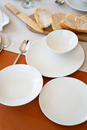Hermia Hayal 24 Juego de Cena de Porcelana de 24 Piezas Blanco